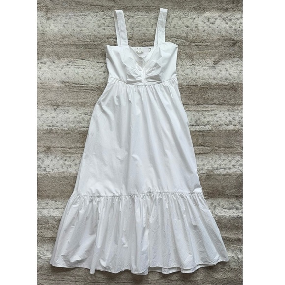 NWOT A.L.C. Lilah Cotton Midi-Dress in White Size 2 - Picture 4 of 16